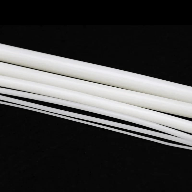 Tira de sellado de cordón de silicona sólida blanca de 1M de largo for sellar huecos, impermeabilización y protección contra el polvo(Dia5mm)