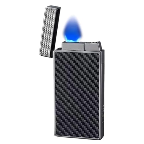 Encendedor de llama azul resistente al viento con tanque visible para barbacoa 2