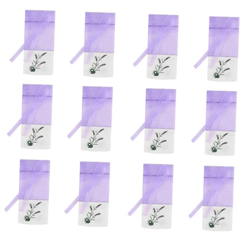 CAXUSD 12pcs Lavender Sachets Bags Empty Organza Pouches for Spices Herbs and Dried Flowers for Closet Freshening and Home Fragrance
