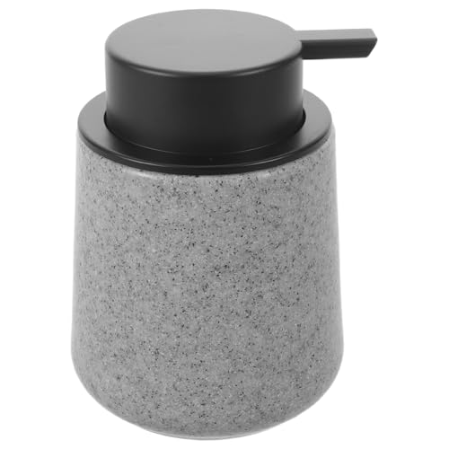 Gatuida Dispensador de Espuma Vintage 250 Ml Botella Rellenable Bomba Portátil para Jabón Líquido Loción Champú Baño Gris Oscuro Marmoleado Uso Doméstico Hotel Gimnasio