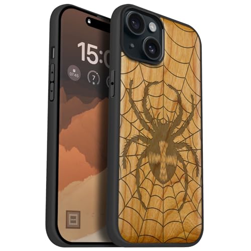 Étui bois iPhone 15 Plus pour le quotidien et le bureau