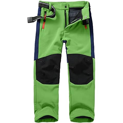yeyity Kinder Skihose Cargo-Hose Softshellhose Jungen Mädchen Wanderhose Winter Outdoor Warm Gefüttert Wasserdicht Winddicht Schneehose Cover