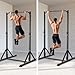 ONETWOFIT Pull Up Station, Power Tower Adjustable Pullup Bar Multifunction Strength Training Workout Gym Equipment Free Standing Chin up Bar for Home Outdoor, Support 440LBS (Black)