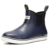 Furuian Men's Deck Boots Waterproof Ankle Rain Boots...