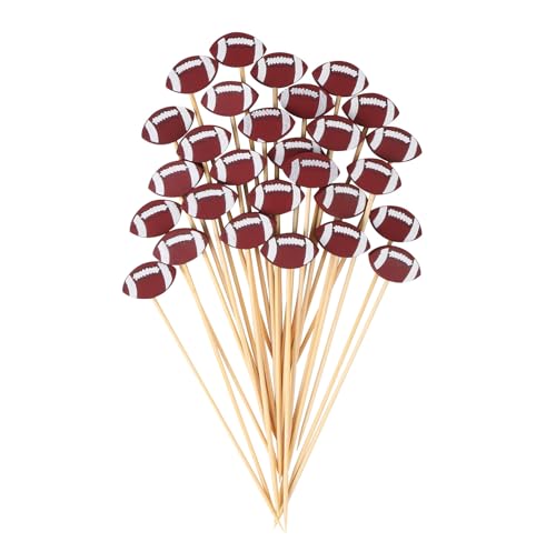 CABAX 4.72 Inch Football Style Cocktail Picks for...