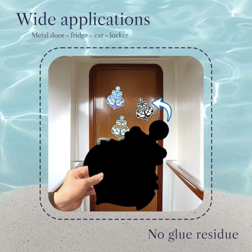 Imán decorativo rectangular grande para puerta de crucero miniatura 5