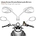Universal 10mm Chrome Motorcycle Rear View Side Mirrors Handle Bar Bar End Motorcycle Mirrors