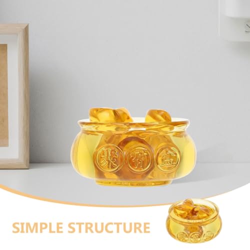 Bol en citrine jaune décoration de table à manger intérieure