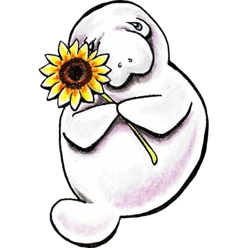 Taza de cerámica 15 oz CaféPress Sunny Manatee miniatura 3