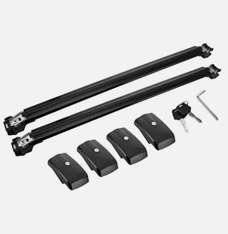 2pcs Crossbar Roof Rail Cross Bar fits for Toyota Land Cruiser LC300 J300 2021-2023(Black)