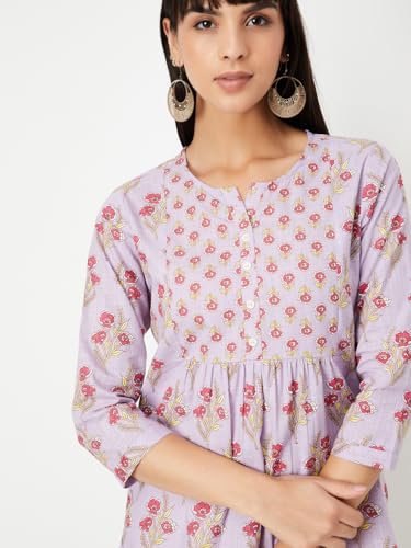 Image of Max Women's Cotton Blend Regular Fit Kurta
