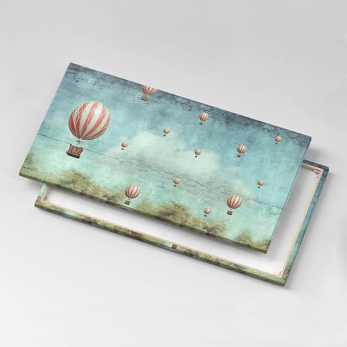 Ballons volants dans le ciel image sur toile déco murale moderne - 5