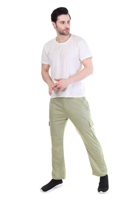 Navii Men's Cargo Track Pant Lower | Multi Pockets Lycra Stretch Fabric | Stylish Cargo Track Pant for Men's-picture-18