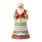 Enesco Jim Shore Heartwood Creek Christmas Around The World India Baba Santa Figurine, 6.97 Inch, Multicolor