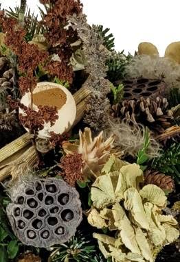 Grabschale mit echter Tanne - Winter, Gesteck Friedhof von Flora Trans