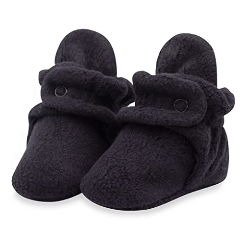 Image of Zutano Unisex Fleece Baby Booties, Two Snap Closure, Newborn to 24 Months