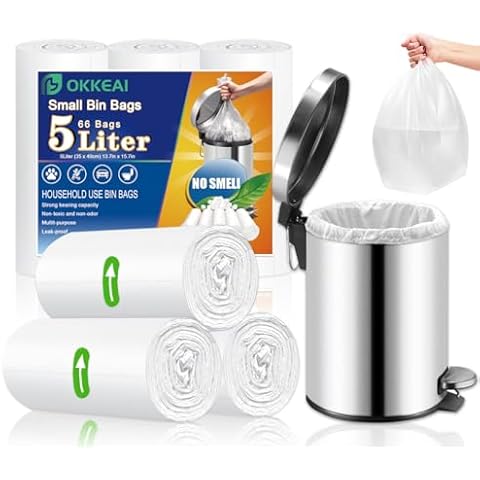 OKKEAI 5L Mini Pedal Bin Liners Cover