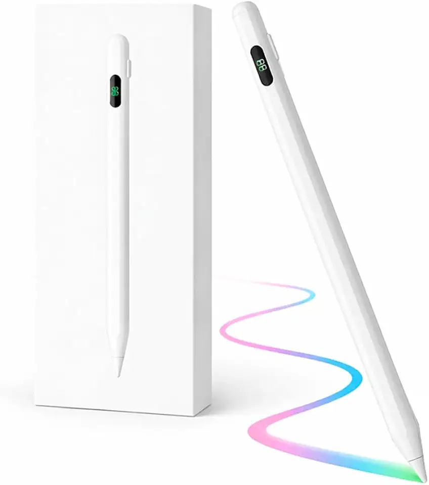 Caneta Pencil Para Ipad Com Reijeição de Palma for iPad 10/9/8/7/6th Gen, Air 11"-13"/M2/5/4/3rd, Pro 11"/12.9"/13"/M4, Mini 6/5th