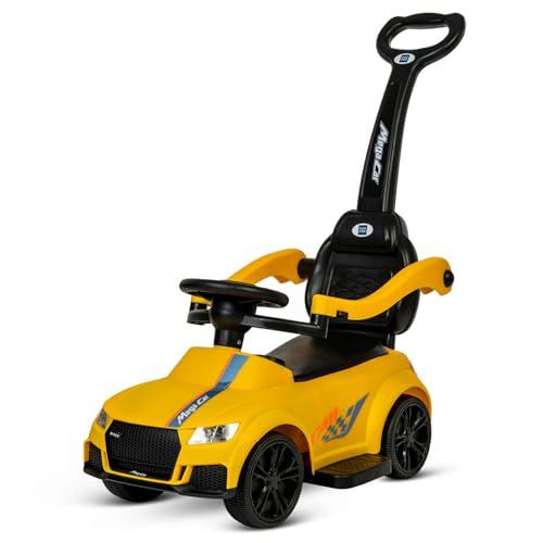 Image of Mee Mee Cruiser Baby Ride-On Car - Safe, Fun, and Interactive Ride-On Toy for Kids Aged 1-3 Years with Music, Lights, and Storage (Yellow)