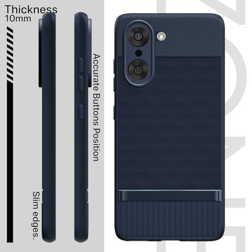 Image of Pikkme Back Cover for OnePlus Nord CE 5 5G Soft Grip 3D Hexa Cube Texture Silicone Bumper Case (Blue)