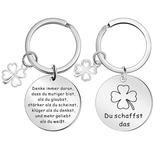 2 Piezas De Llavero Feliz, Etiqueta De Regalo Inspiradora, Joyas De Aliento Y Comodidad, Etiqueta De Joyería De Metal.