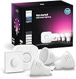 Contrôle simplifié : Utilisez l'application Hue, la télécommande intuitive ou commandez par la voix via Alexa, Google Assistant et Apple HomeKit pour une facilité d'usage maximale