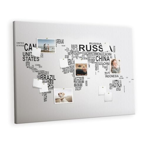 Tableau liège horizontal 140x100 cm avec cadre en bois pour bureau