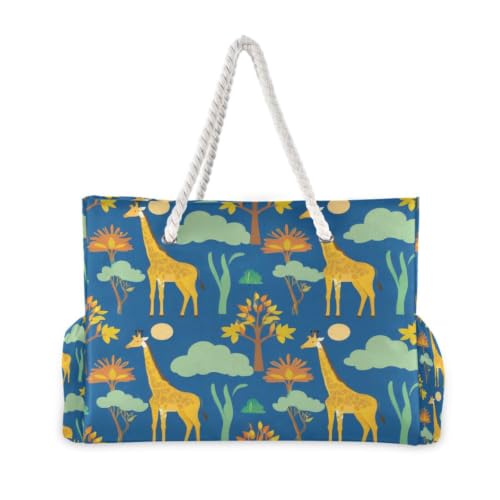 Sac à main girafe pour femme parfait pour une escapade de week-end et les courses de tous les jours - 4