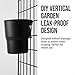 Kaforise15-Piece Wire Grid Panel Accessories Set, 10 Black Hanging Cups and 5 Stainless Steel Hooks, Wall Organizer for Art Supplies, Pen Holder, Vertical Garden Planter, Craft Room Storage