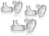 Nuby (3 Packs) 6 Count Super Spout No Spill Replacement Spouts, Clear