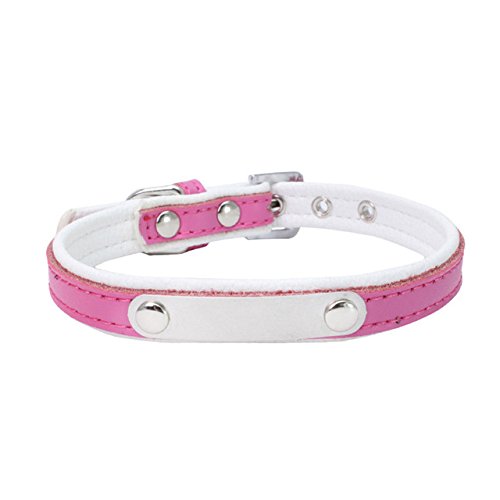 Soledi® Genuine Leather Small Dogs Collars Accessories Supplies Tag for