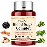 SUGAVERT Blood Sugar Complex, Herbal Glucose Balance Formula, 90 Tablets, Cinnamon, Huangjing, Kudzu Root, Mulberry Leaf, Okra & Purslane, Daily Wellness Supplement