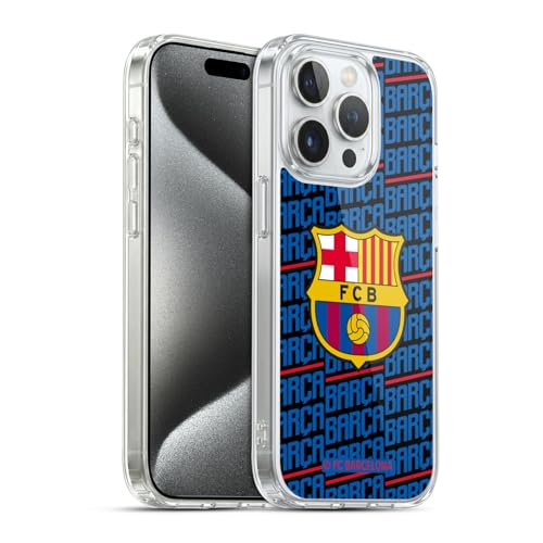 Ya en manzanajugosa.com: Head Case Designs Licenciado Oficialmente FC Barcelona Barca Patrones de Cresta Caso Funda de Gel Suave Compatible con Apple iPhone 15 Pro