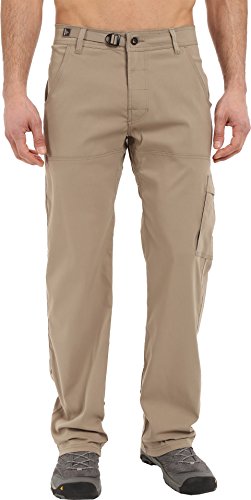 prAna Men's Standard Stretch Zion Pant, Dark Khaki, 32W x 32L