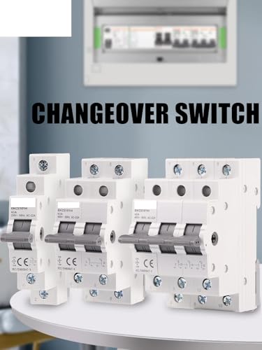 Interruptor de transferencia manual MTS 4P 40A disyuntor de doble potencia para carril DIN 3