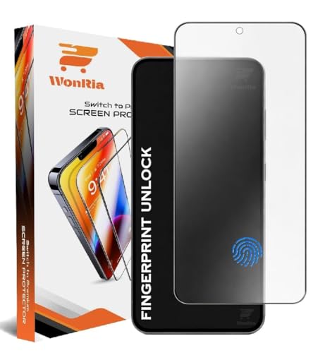 Image of WonRia Pack 1- Matte Tempered Glass Compatible with Samsung Galaxy S26 5G [Ultrasonic FingerPrint Unlock] 9H Screen Guard Protector Anti-FingerPrint - Installation Kit