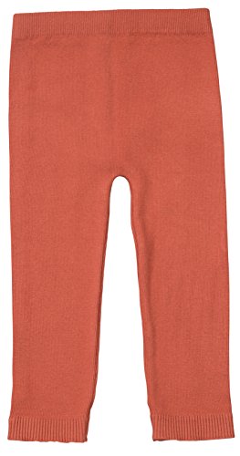 Silky Toes Baby Leggings, Toddler Seamless Soft Cotton Knit Pants for Girls and Boys (12-18 Months, Rust)