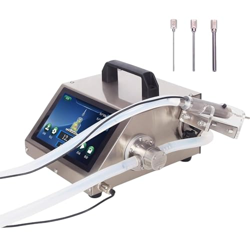 Máquina Llenadora De Líquidos Automática Para Botellas Pequeñas (1-100 Ml), Diseño Portátil De Acero Inoxidable; Ideal Para Cocina Doméstica, Uso Comercial, Laboratorio Y Aceites Esenciales HD1370