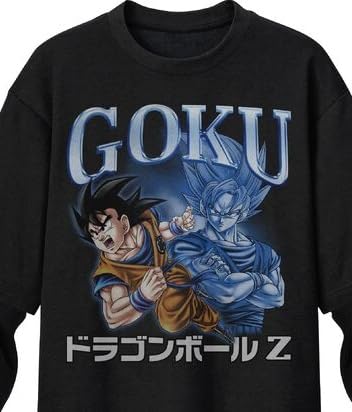 Image of Dragon Ball Z Goku Men's Black Twofer Combo Shirt