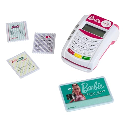 Theo Klein 7335 Barbie Terminal de paiement I Avec lumière & Son I Carte de crédit incluse avec...