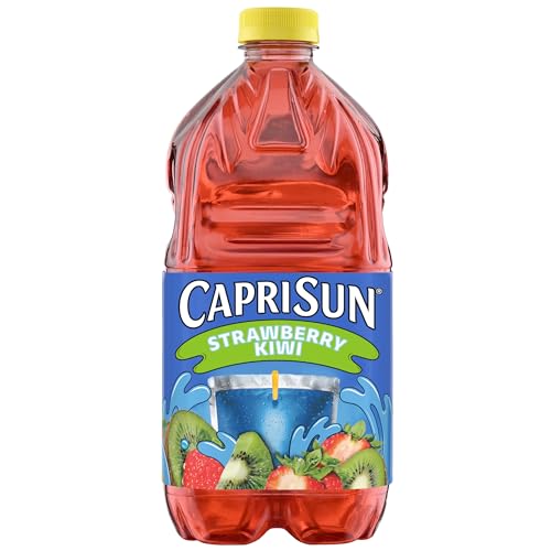 Capri Sun Strawberry Kiwi Flavored Juice Drink Blend from concentrate with other natural flavors, 64...