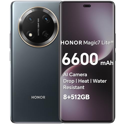 HONOR Magic7 Lite 5G, 8/512 GB, Nero Titanio (Rinnovato)