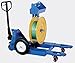 Vestil STRAP-FP Steel Industrial Duty Strapping Cart with Fork Pockets Blue/Yellow
