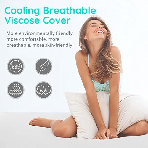 Memory Foam Mattress Topper Twin Xl-Gel Cooling Foam Mattress Topper With Ventilated Washable Fiber Cover,Certipur-Us Certified-2 Inch… #TOP3