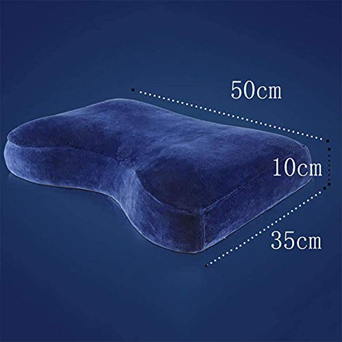 FCXBQ Memory Cotton Cervical Kissen, Schmetterling Slow Rebound Atmungsaktive Nackenkorrektur Kontur Kissen, Ergonomisch gestaltete Positionierung Schlafbett Kissen, Weiß - Image 8