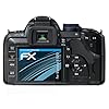 atFoliX Schutzfolie kompatibel mit Olympus E-520 Folie, ultraklare FX Displayschutzfolie (3X)
