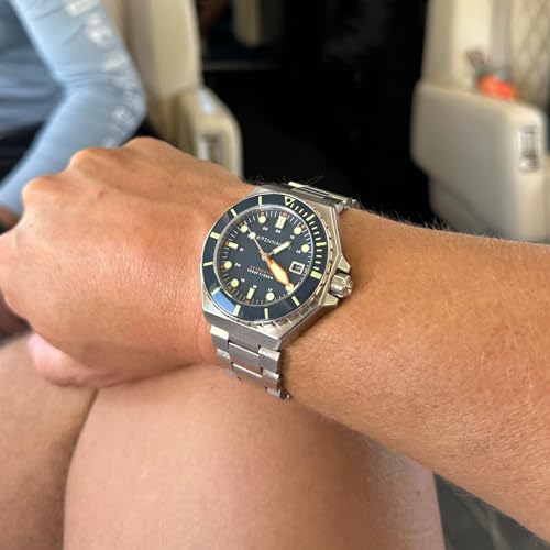 Image of Spinnaker Dumas Men's Watch - Automatic Dive Watch for Men, 44mm Stainless Steel Case, Stainless Steel Strap, Water Resistant 300m, SP-5081