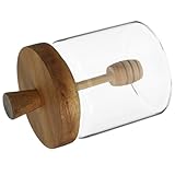 Pot à miel – ce pot à miel en verre, peu encombrant, contient une quantité suffisante de miel. distributeur de miel avec cuillère doseuse