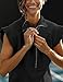 GDKRTNAJ Womens Half Zip Sweatshirt Dresses, V Neck Pullover Tunic Mini Dress,Workout Pullover Dresses Pocket (J,L)