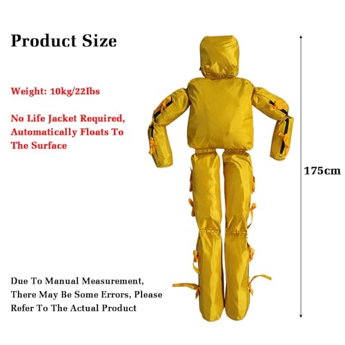 Muñeco de entrenamiento para rescate acuático 175 cm miniatura 2